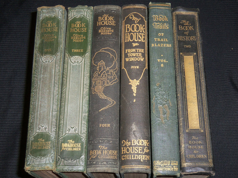 1920-1930 MY BOOKHOUSE HISTORY - TRAILS - BOOK LOT OF 6 - KD 4264A