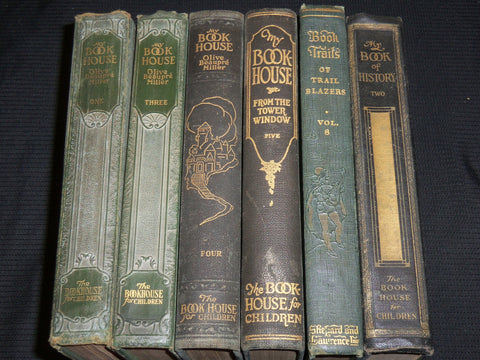 1920-1930 MY BOOKHOUSE HISTORY - TRAILS - BOOK LOT OF 6 - KD 4264A