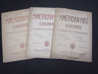 1887 AMERICAN ART ILLUSTRATED MAGAZINE LOT OF 3 ISSUES - O 38