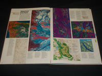 1985-1988 NATIONAL GEOGRAPHIC SOCEITY ATLAS LOT OF 4 GREAT COLOR MAPS - KD 664A