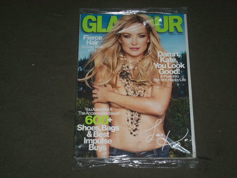 2013 APRIL GLAMOUR MAGAZINE - KATE HUDSON COVER - B 3224
