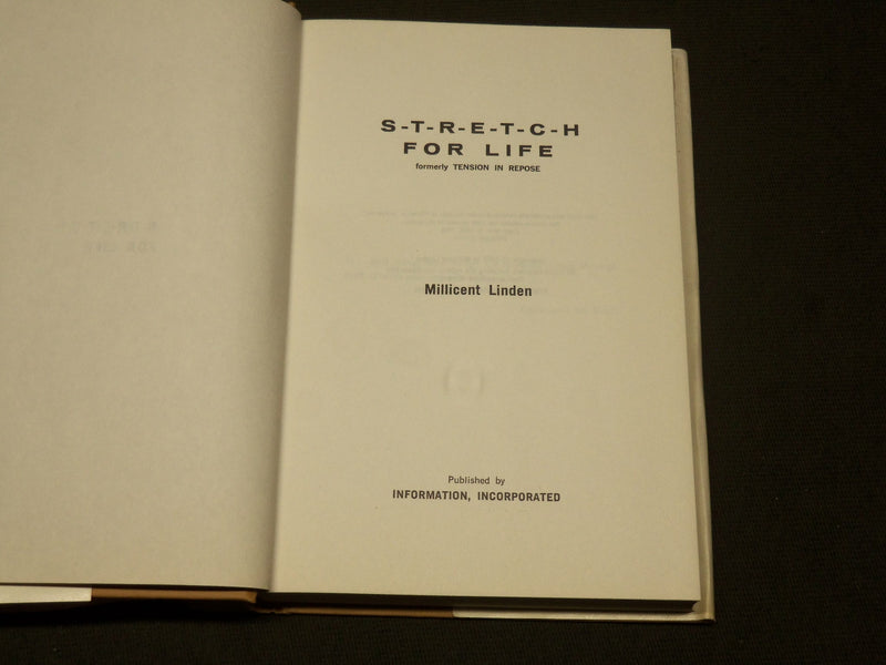 1968 STRETCH FOR LIFE HARDCOVER BOOK BY MILLICENT LINDEN - KD 6062