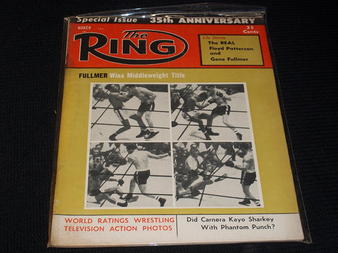 1957 MARCH THE RING MAGAZINE - FULLMER FRONT COVER - E 4634