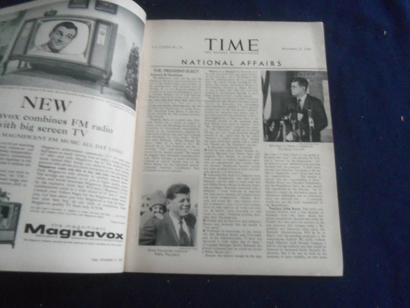 1960 NOVEMBER 21 TIME MAGAZINE - HONG KONG ILLUSTRATED COVER - T 3562