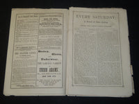 1868 JULY 18 EVERY SATURDAY MAGAZINE - NICE ARTICLES & ADS - J 5471