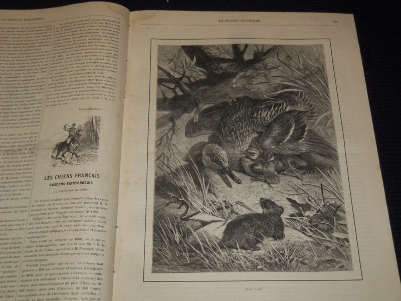 1886-1889 LA CHASSE ILLUSTREE FRENCH HUNTING MAGAZINE LOT OF 23 ISSUES - NP 5349