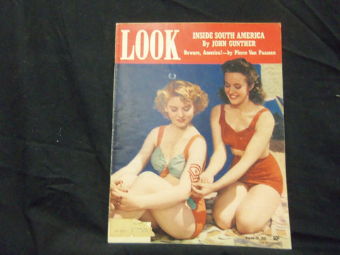 1941 AUGUST 26 LOOK MAGAZINE - GREAT PHOTOS AND ADS - ST 1487