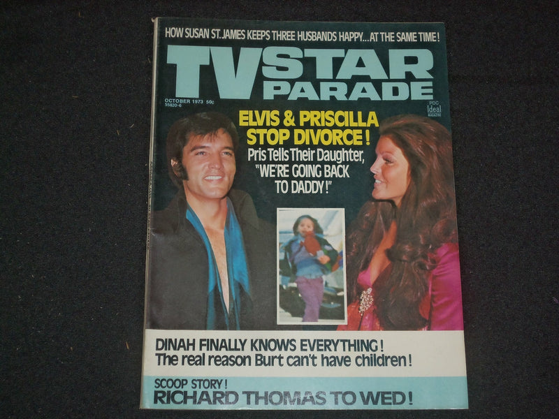 1973 OCTOBER TV STAR PARADE MAGAZINE - ELVIS & PRISCILLA STOP DIVORCE! - ST 6282