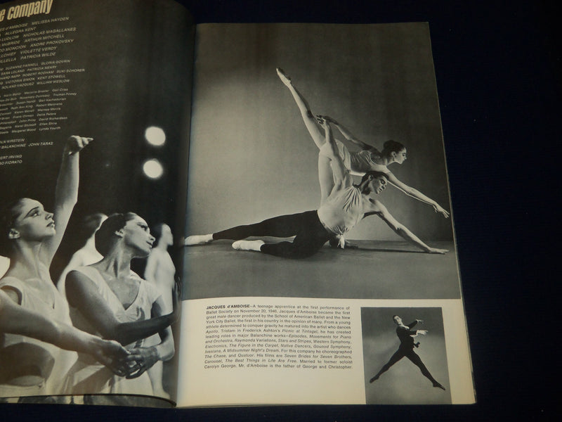 1964-1965 NEW YORK CITY BALLET PROGRAM - LINCOLN CENTER - J 5062