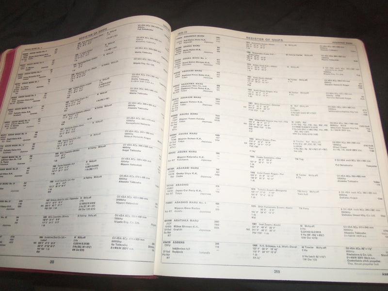 1972-1973 LLOYD'S REGISTER 2 BOUND VOLUMES - COMPLETE - R 579