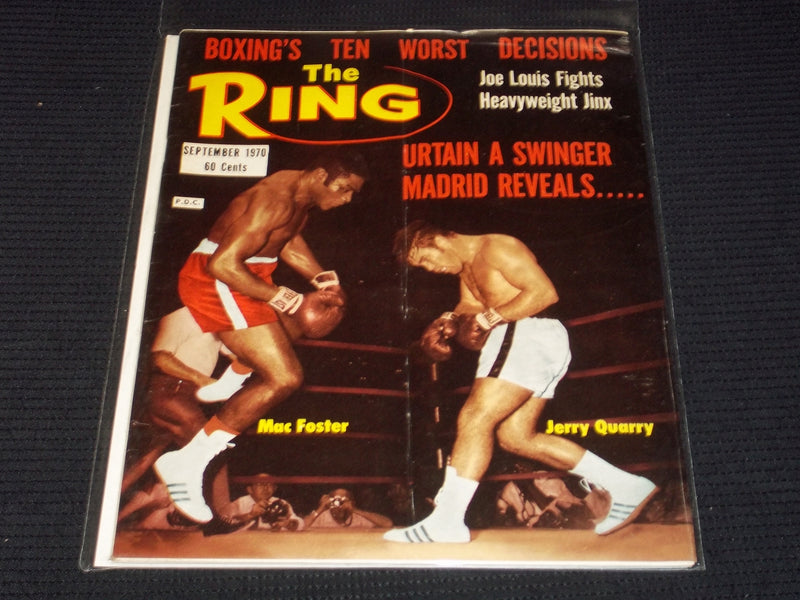 1970 SEPTEMBER THE RING MAGAZINE - FOSTER QUARRY FRONT COVER - E 3955