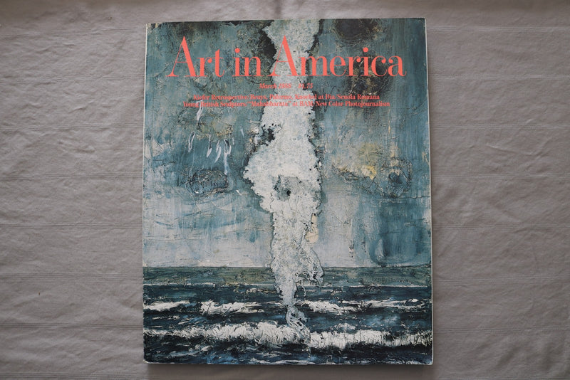 1988 MARCH ART IN AMERICA MAGAZINE - ANSELM KIEFER'S EMANATION COVER - E 26750