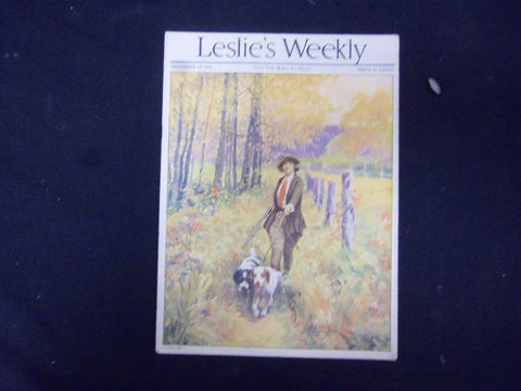 1921 NOVEMBER 12 LESLIE'S WEEKLY MAGAZINE - GREAT COVER, PHOTOS & ADS - ST 3467