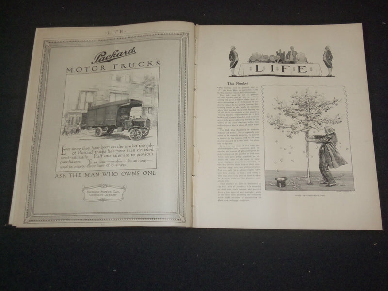 1911 FEBRUARY 23 LIFE MAGAZINE - RICH MAN'S NUMBER - ST 6444
