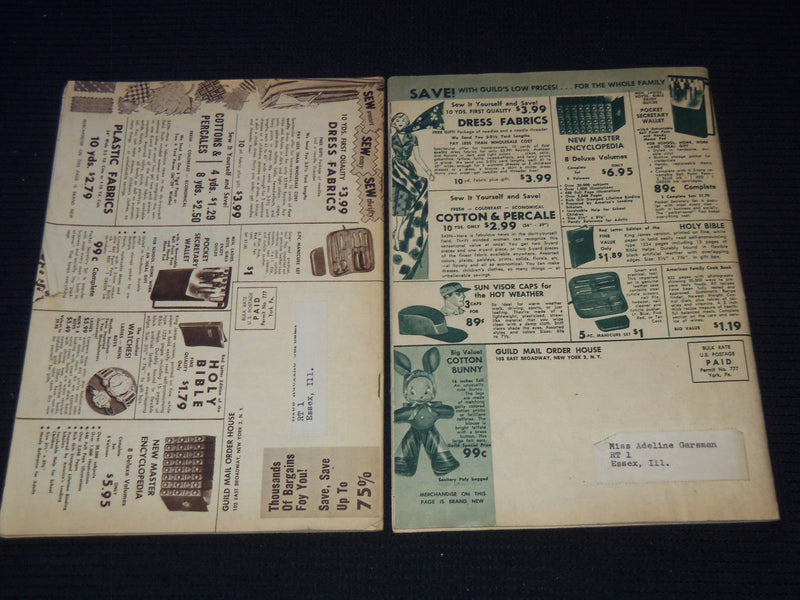 1959 GUILD MAIL ORDER HOUSE CATALOGS LOT OF 2 - J 7853