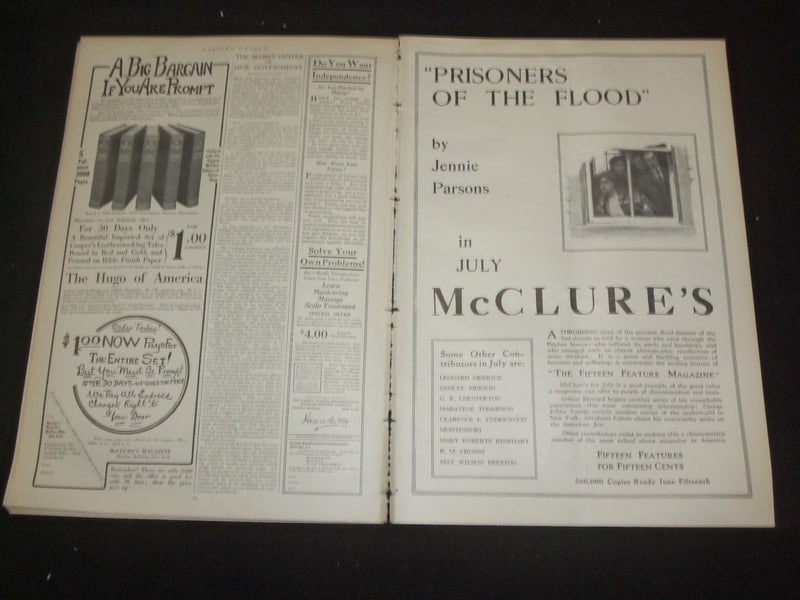 1913 JUNE 21 HARPER'S WEEKLY MAGAZINE - THE ROCKEFELLER REPORT - ST 6393