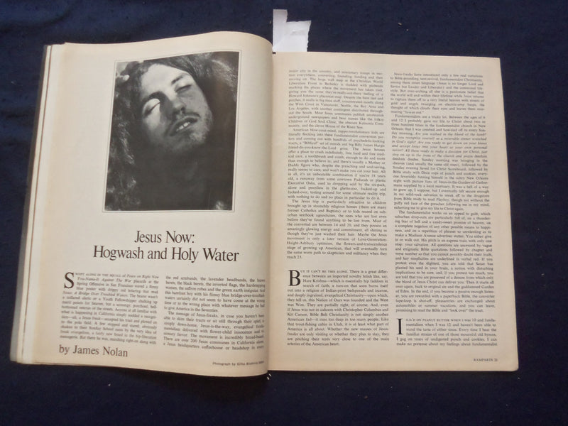 1971 AUGUST RAMPARTS MAGAZINE - NEW HAVEN TRIALS - SP 5746V