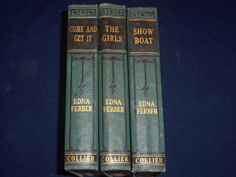 1921-1935 EDNA FERBER BOOK LOT OF 3 - SHOW BOAT - GIRLS - COME & GET IT- KD 2662