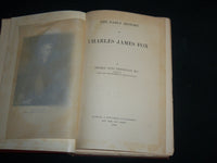 1899 THE EARLY HISTORY OF CHARLES JAMES FOX HARDCOVER BOOK BY TREVELYAN- KD 6725