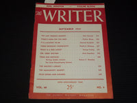 1947 SEPTEMBER THE WRITER MAGAZINE - BAYNARD KENDRICK - FREITAG - K 1038