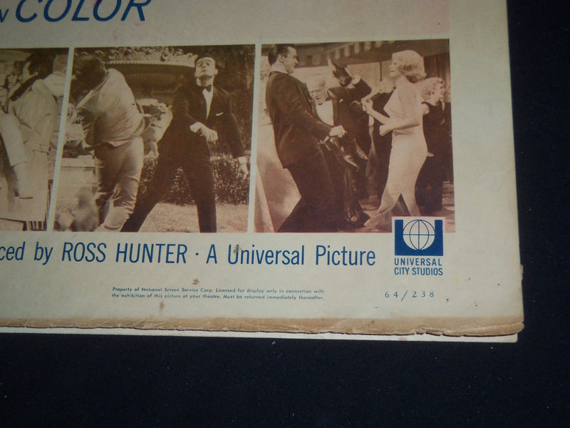 1964 I'D RATHER BE RICH 1/2 SHEET MOVIE POSTER- SANDRA DEE, ROBERT GOULET- P 439