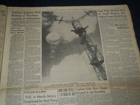 1941 DEC 11 PHILADELPHIA INQUIRER - U. S. BOMBER BLASTS JAP BATTLESHIP - NT 7507