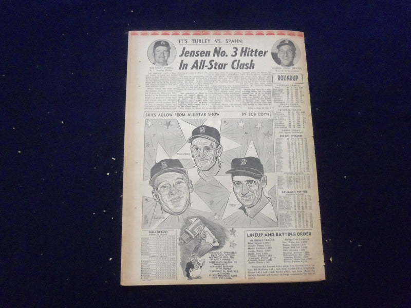 1958 JULY 8 BOSTON DAILY RECORD NEWSPAPER-MIKE 'SPY QUITS GOLDFINE PROBE-NP 6350