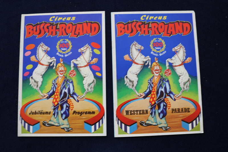 1980'S-1990'S BUSCH ROLAND CIRCUS PROGRAMS - GERMAN - LOT OF 12 - O 3515