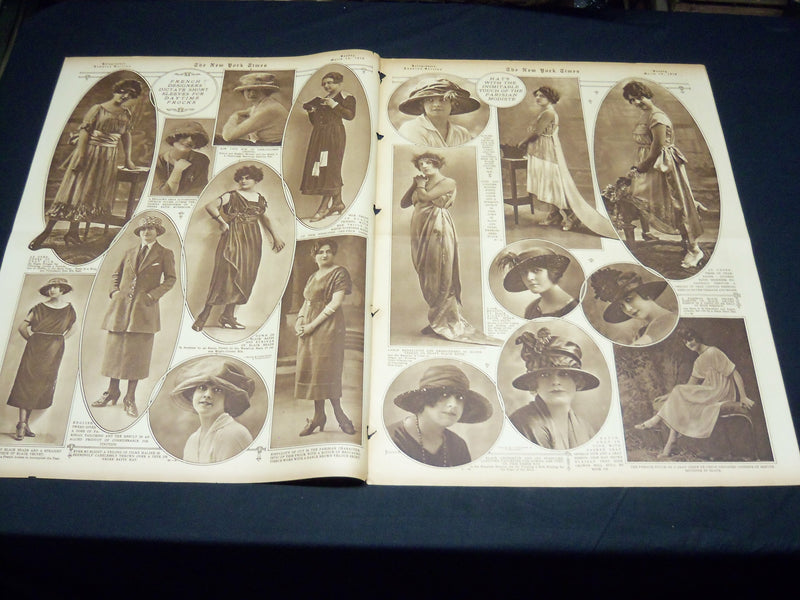 1919 MARCH 16 NEW YORK TIMES PICTURE SECTION 5 & 6- FRENCH CREATIONS - NT 8842