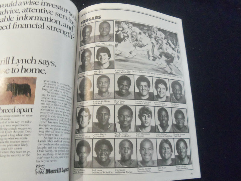 1981 DECEMBER 26 SUN BOWL PROGRAM - OKLAHOMA UNIV VS UNIV OF HOUSTON - ST 5005R