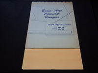 1954 BEAUX-ART HANGERS CALENDAR SALESMAN SAMPLE SHEETS BOOK - C 11