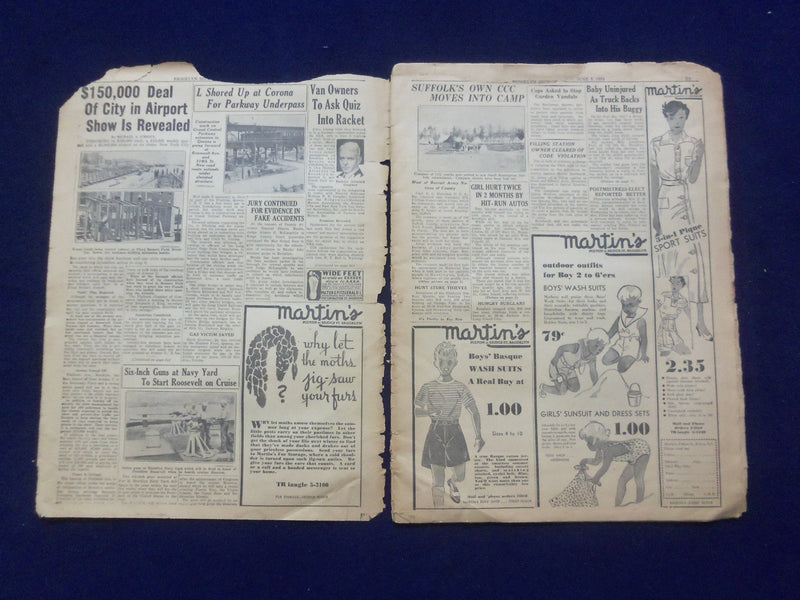 1934 JUNE 3 SUNDAY NEWS NEWSPAPER - BROOKLYN SECTION - NP 6447