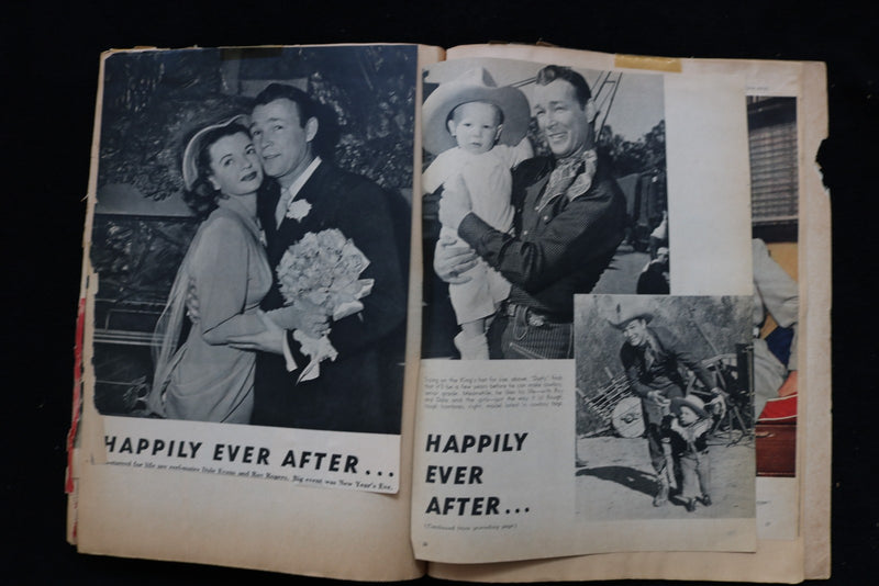ROY ROGERS AND OTHER COWBOY STARS SCRAPBOOK - MANY PHOTOS - E 26436