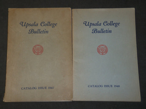1947-1948 UPSALA COLLEGE BULLETINS LOT OF 2 - EAST ORANGE NEW JERSEY - KD 5197