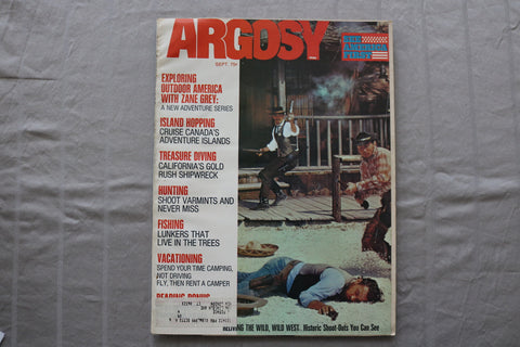 1972 SEPTEMBER ARGOSY MAGAZINE - RELIVING THE WILD, WILD WEST COVER - SP 6187X