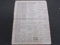 1881-1883 THE EVENING TELEGRAPH NEWSPAPER LOT OF 15 - NICE ADS - NP 1440