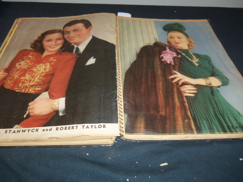 1930'S-1940'S HOLLYWOOD MOVIE STARS SCRAPBOOK - GABLE - COOPER - 33A