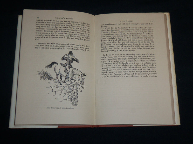 1966 TICKNER'S PONIES HARDCOVER BOOK BY COL. M. O. ANSELL - FIRST EDN - KD 7141