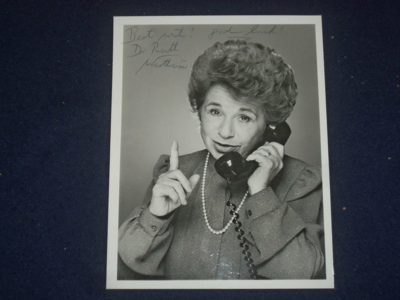 DR. RUTH WESTHEIMER AUTOGRAPHED PHOTOGRAPH - J 6050