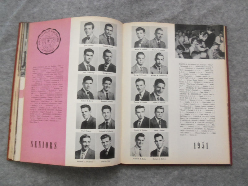 1951 TROJAN NORTH CATHOLIC HIGH SCHOOL YEARBOOK - PITTSBURGH, PA - YB 3177