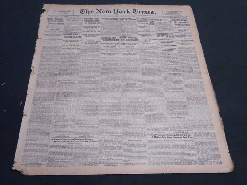 1925 DECEMBER 26 NEW YORK TIMES - RADIO TO LINK THE OLD AND NEW WORLDS - NT 5384