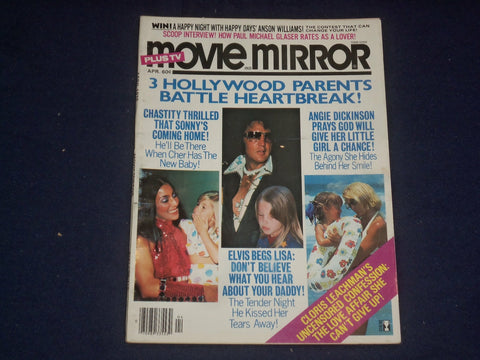 1976 APRIL MOVIE MIRROR MAGAZINE - ELVIS PRESLEY - PHOTOS & STORIES - ST 6216