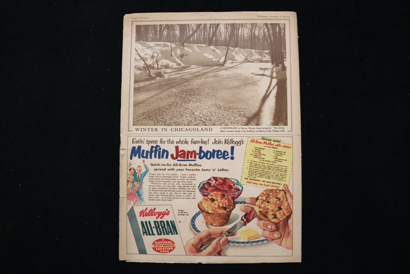 1951 JANUARY 21 CHICAGO SUNDAY TRIBUNE MAGAZINE - NANCY DAVIS COVER - E 26228