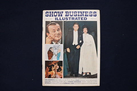 1961 OCT 3 SHOW BUSINESS ILLUSTRATED MAGAZINE - JOHN F. KENNEDY COVER - E 18222