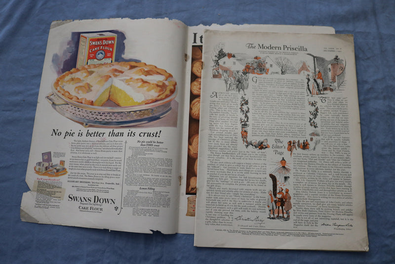 1925 DECEMBER THE MODERN PRISCILLA MAGAZINE -ILLUSTRATIONS/STORIES/ADS- SP 4782Z