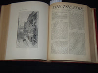 1886 MARCH-SEPTEMBER THE THEATRE ILLUSTRATED MAGAZINE BOUND VOLUME - KD 3806O
