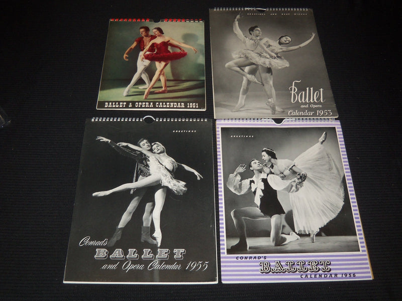 1951-1964 BALLET & OPERA CALENDAR LOT OF 11 DIFFERENT - O 2596V