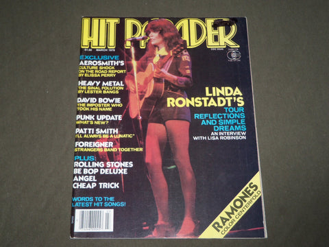 1978 MARCH HIT PARADER MAGAZINE - LINDA RONSTADT COVER - CW 58