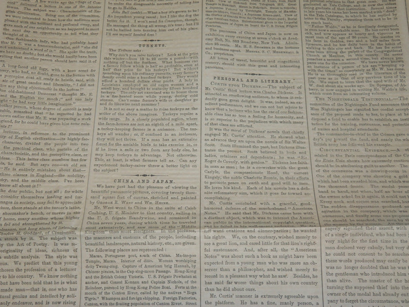 1856 MARCH 8 LIFE ILLUSTRATED NEWSPAPER - NEW YORK STATE IDIOT ASYLUM - NP 4801