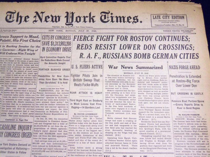 1942 JULY 27 NEW YORK TIMES - WRITER TELLS OF TORTURES JAPANESE USED - NT 1257